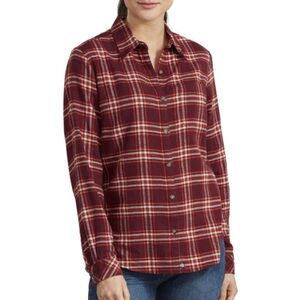 NWOT Beachlunchlounge - Burnt Orange Button Down Flannel